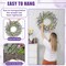 26 Inch Summer Wreaths for Front Door,Summer Lavender Paper Flower Wreaths for Home Farmhouse Windows Walls Porch Wedding Indoor Outdoor Decor for All Seasons (Purple)